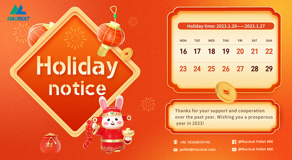 2023 Spring Festival Holiday Notice