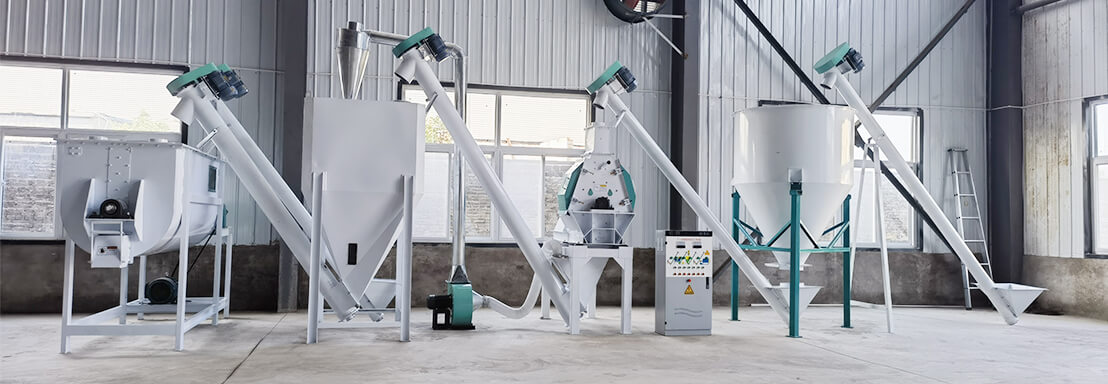 Fully automatic feed pellet production line