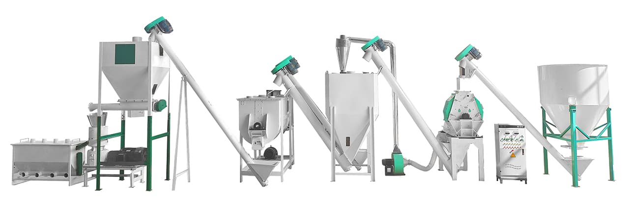 Fully automatic feed pellet production line